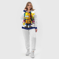 Женский 3D-костюм Рисунок красками Барт Симпсон, цвет: 3D-синий — фото 2