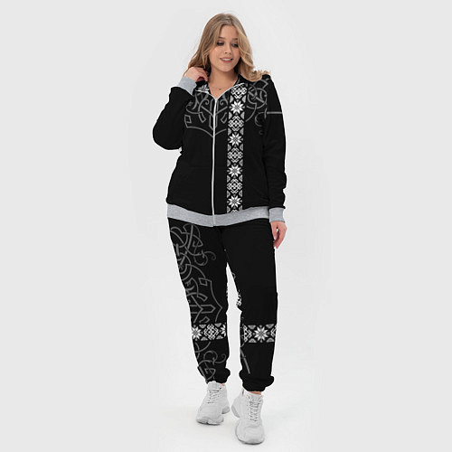 Женский костюм Славянские символы традиции народа / 3D-Меланж – фото 4