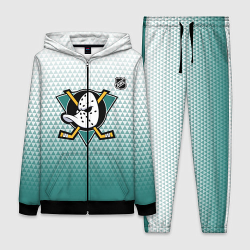 Женский костюм Анахайм Дакс - зеленая геометрия / 3D-Черный – фото 1