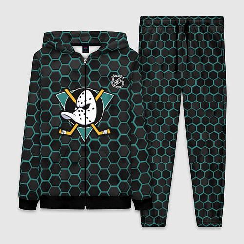 Женский костюм Анахайм Дакс - черные соты / 3D-Черный – фото 1