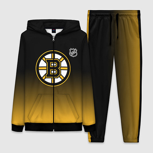 Женский костюм Бостон Брюинз - градиент / 3D-Черный – фото 1