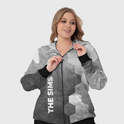 Женский 3D-костюм The Sims - grey gradient по-вертикали, цвет: 3D-черный — фото 2