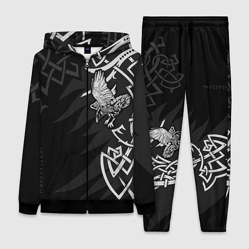 Женский костюм Верные спутники Одина / 3D-Черный – фото 1