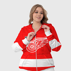 Женский 3D-костюм Detroit Red Wings hockey, цвет: 3D-белый — фото 2