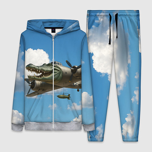 Женский костюм Бомбардиро крокодило / 3D-Меланж – фото 1