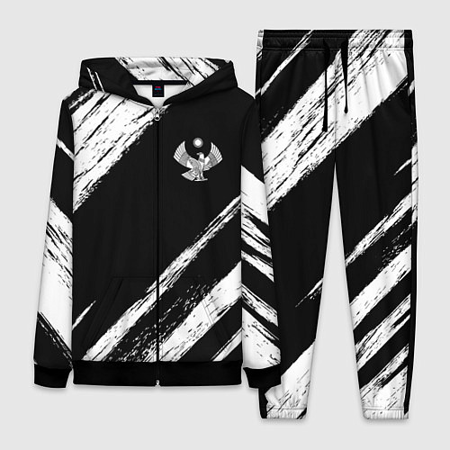 Женский костюм Дагестан - брызги / 3D-Черный – фото 1