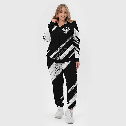 Женский костюм Дагестан - брызги / 3D-Черный – фото 4