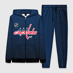 Женский 3D-костюм Вашингтон Кэпиталз - синий градиент, цвет: 3D-черный