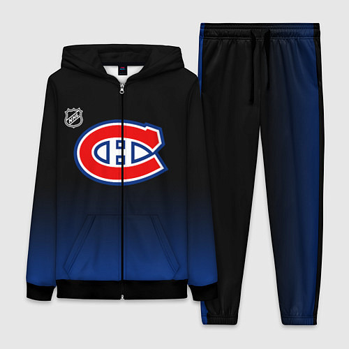 Женский костюм Монреаль Канадиенс - градиент / 3D-Черный – фото 1