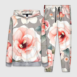 Женский 3D-костюм Нежные цветы, цвет: 3D-меланж