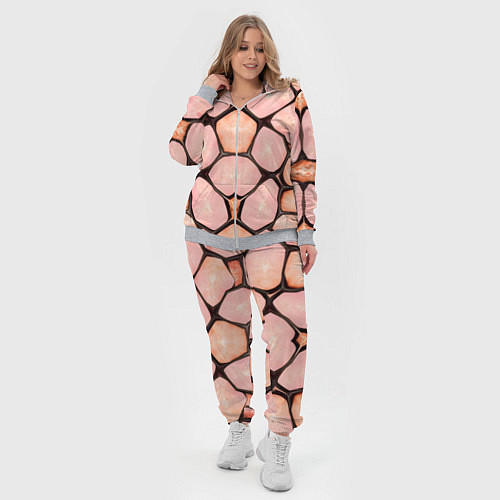 Женский костюм Розовые пятна жирафа / 3D-Меланж – фото 4