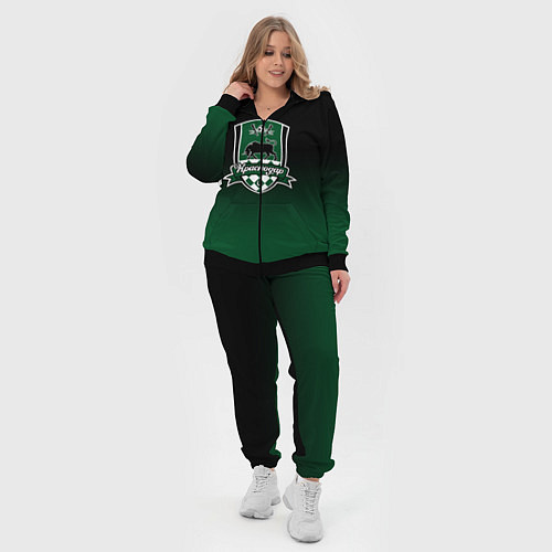 Женский костюм ФК Краснодар - градиент / 3D-Черный – фото 4