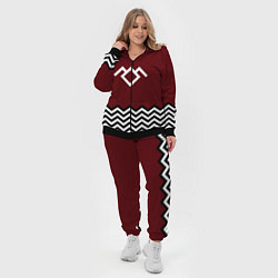 Женский 3D-костюм Твин Пикс - лого, цвет: 3D-черный — фото 2