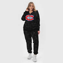 Женский 3D-костюм Монреаль Канадиенс - черные соты, цвет: 3D-черный — фото 2