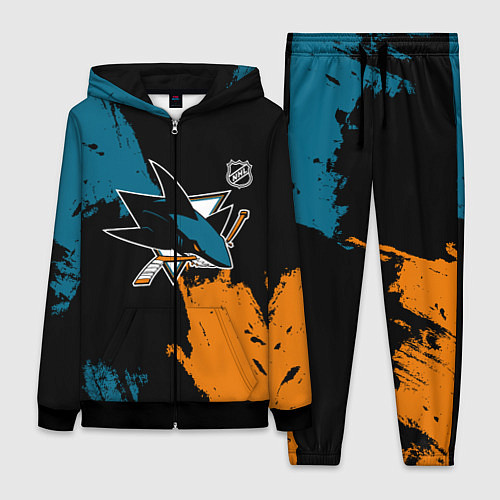 Женский костюм Сан Хосе Шаркс - два цвета / 3D-Черный – фото 1