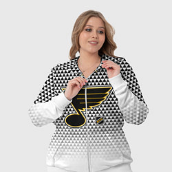 Женский 3D-костюм Сент Луис Блюз - белый градиент, цвет: 3D-белый — фото 2