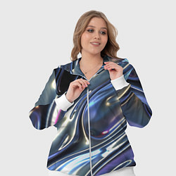 Женский 3D-костюм Серебро жидкий металл, цвет: 3D-белый — фото 2