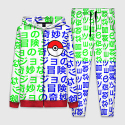 Женский 3D-костюм Pokemon japan pattern, цвет: 3D-красный