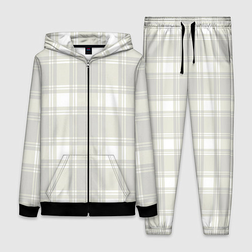 Женский костюм Checked white completely / 3D-Черный – фото 1