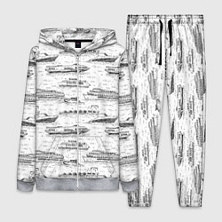 Женский 3D-костюм Корабли на Неве, цвет: 3D-меланж