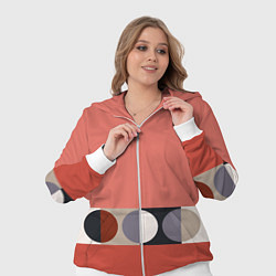 Женский 3D-костюм Луна Малевича розовый томат, цвет: 3D-белый — фото 2