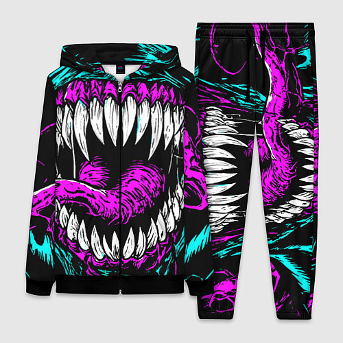 Женский костюм Клыки венома / 3D-Черный – фото 1