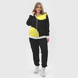 Женский 3D-костюм Лава лампа макро баланс абстракция с монохромом, цвет: 3D-белый — фото 2