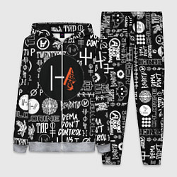 Женский 3D-костюм Twenty one pilots rock logo, цвет: 3D-меланж