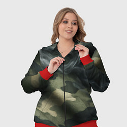 Женский 3D-костюм Камуфляжная ткань с дымом, цвет: 3D-красный — фото 2