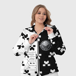 Женский 3D-костюм Doom x minecraft pattern, цвет: 3D-белый — фото 2