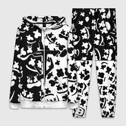 Женский 3D-костюм Doom x Marshmello pattern, цвет: 3D-белый