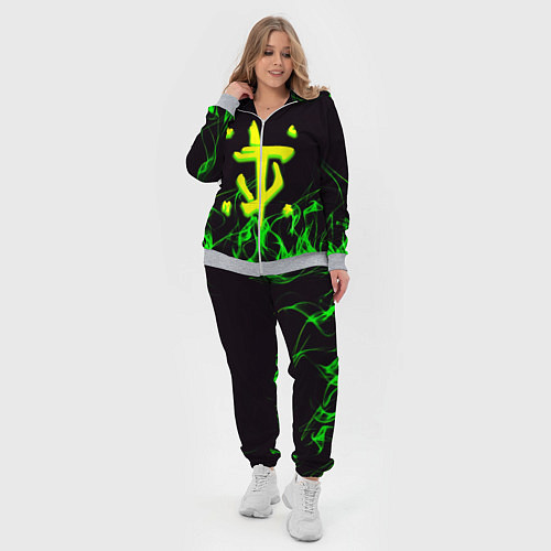 Женский костюм Doom кислотное лого / 3D-Меланж – фото 4