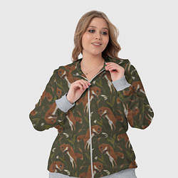 Женский 3D-костюм Лисы в подснежниках, цвет: 3D-меланж — фото 2