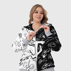 Женский 3D-костюм Doom автографы, цвет: 3D-меланж — фото 2