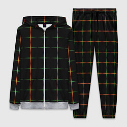 Женский костюм Color black orange green crosses