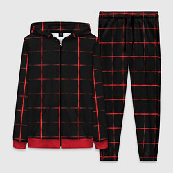 Женский костюм Color black red crosses