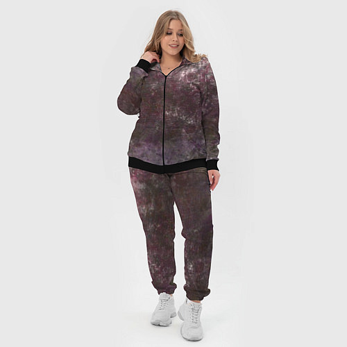 Женский костюм Абстракция - brown-violet scales / 3D-Черный – фото 4