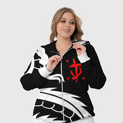 Женский 3D-костюм Doom dragon steel, цвет: 3D-белый — фото 2