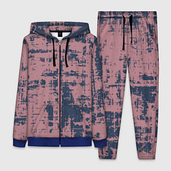 Женский 3D-костюм Текстура с потертостями сине-розовая, цвет: 3D-синий