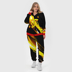 Женский 3D-костюм Doom геометрия из полос, цвет: 3D-красный — фото 2