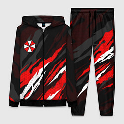 Женский 3D-костюм Umbrella - красное пламя, цвет: 3D-черный