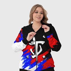 Женский 3D-костюм Doom триколор краски, цвет: 3D-черный — фото 2