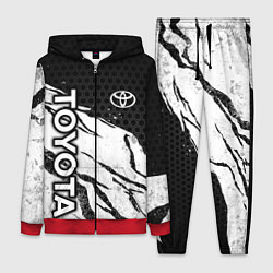 Женский 3D-костюм Toyota - черный и белый, цвет: 3D-красный