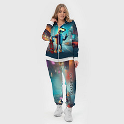 Женский 3D-костюм Сынишка Бендера крутой скейтбордист, цвет: 3D-белый — фото 2