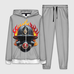 Женский 3D-костюм Пожарник, цвет: 3D-белый