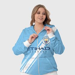 Женский 3D-костюм Манчестер Сити домашняя форма 2025 2026, цвет: 3D-белый — фото 2