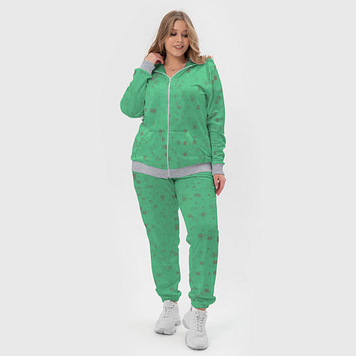 Женский костюм Color green brown / 3D-Меланж – фото 4