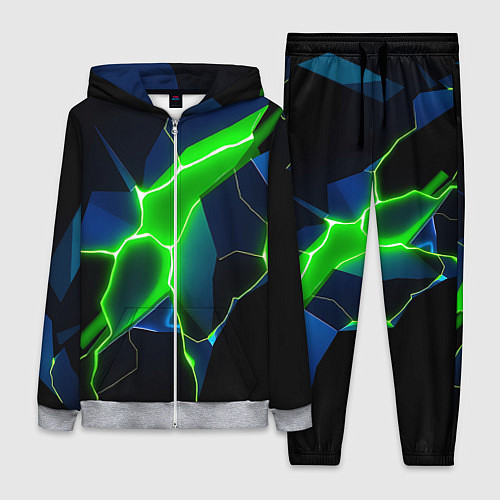 Женский костюм Neon green glow / 3D-Меланж – фото 1