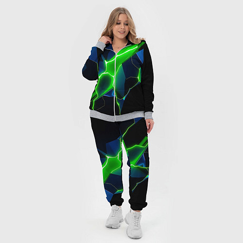 Женский костюм Neon green glow / 3D-Меланж – фото 4