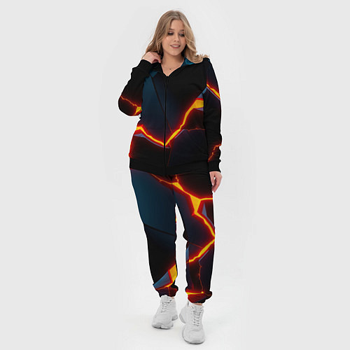 Женский костюм Plate split / 3D-Черный – фото 4